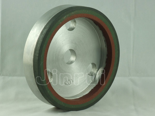Three-band grit resin wheel